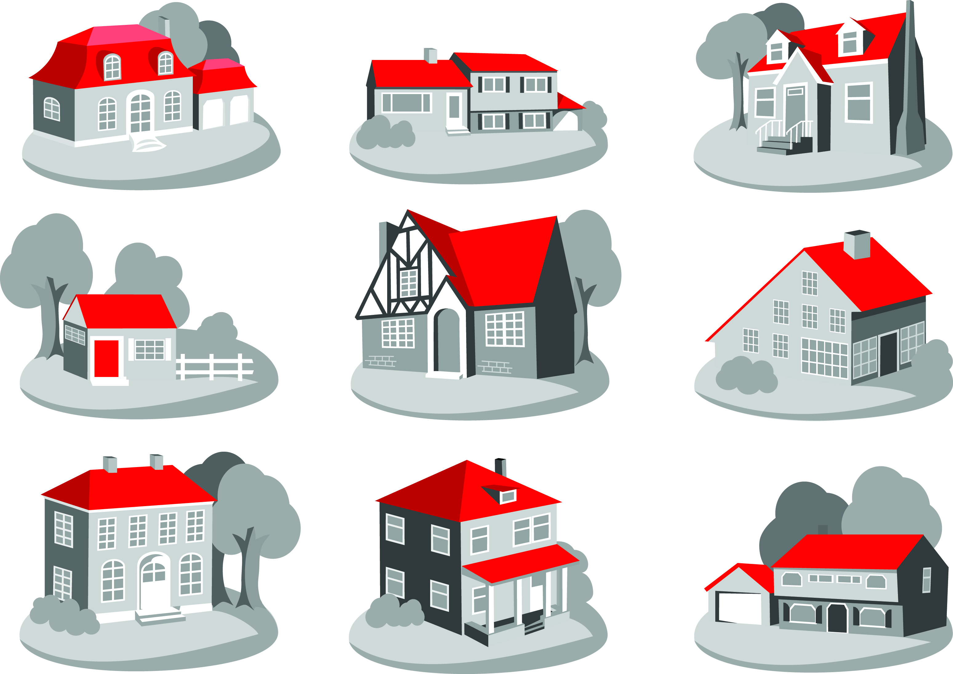 3099x2192 House Icon Vector Free Download