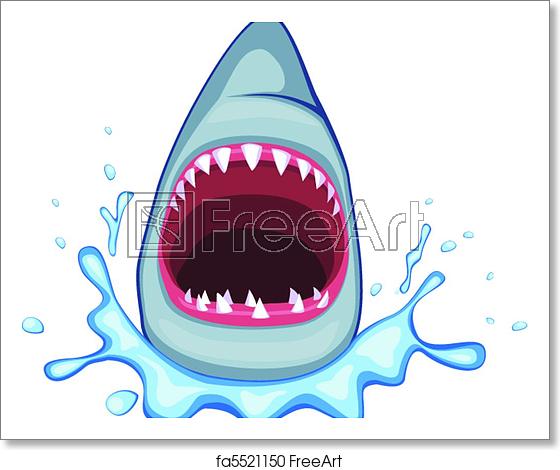 Free Art Print Of Shark Vector Shark Open Its Mouth Vector 560x470 Free Art Print Of Shark Vector Shark Open Its Mouth Vector