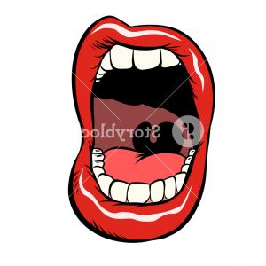 Isolate On White Background Open Mouth With Teeth Pop Art Retro 300x300 Isolate On White Background Open Mouth With Teeth Pop Art Retro
