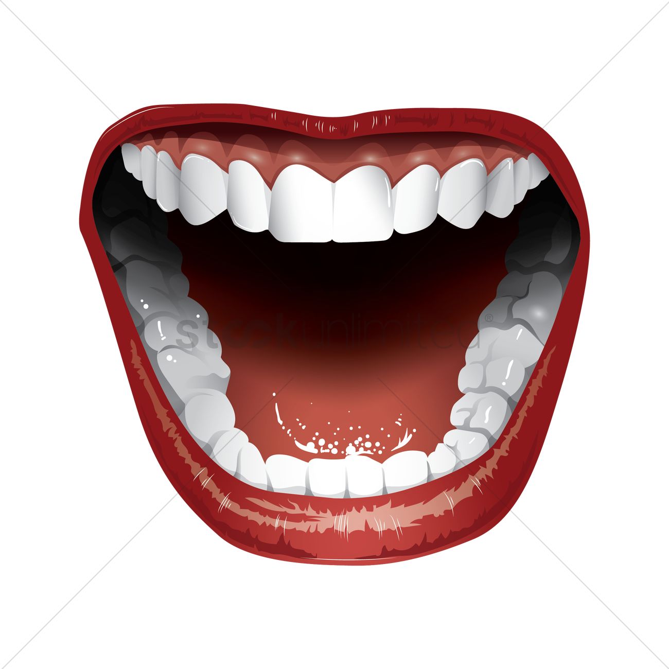 Open Mouth Vector Image 1300x1300 Open Mouth Vector Image