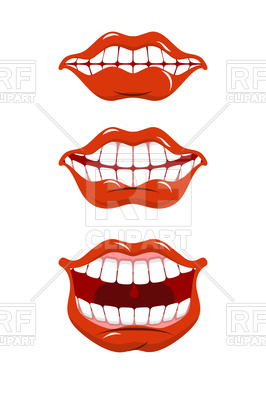 Set Of Smile Lips, Open Mouth Vector Image Of Objects Maryvalery 266x400 Set Of Smile Lips, Open Mouth Vector Image Of Objects Maryvalery