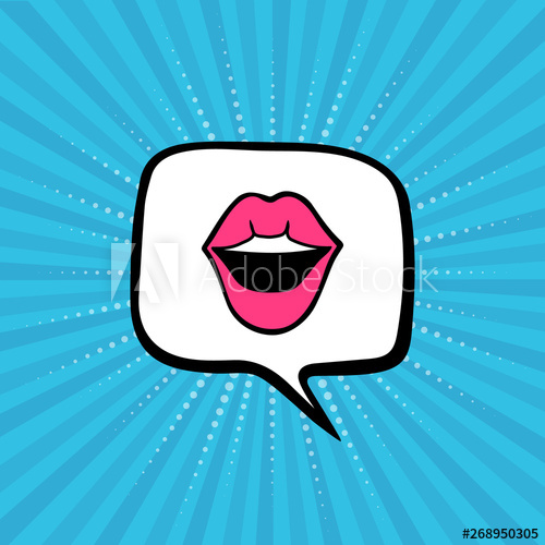 Comic Background Speech Bubble With Open Mouth Vector 500x500 Comic Background Speech Bubble With Open Mouth Vector