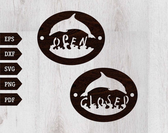 570x452 Open Closed Sign Dolph Waves Signs For Etsy