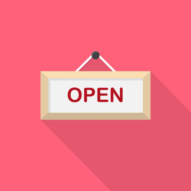 640x640 Open Sign Con, Sign, Open, Symbol Png And Vector With Transparent