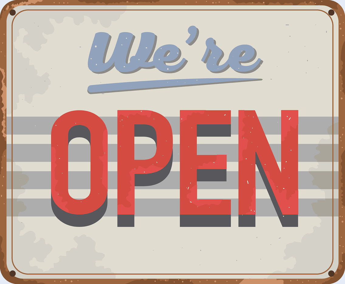 1136x936 Open Vintage Sign Vector Art Graphics