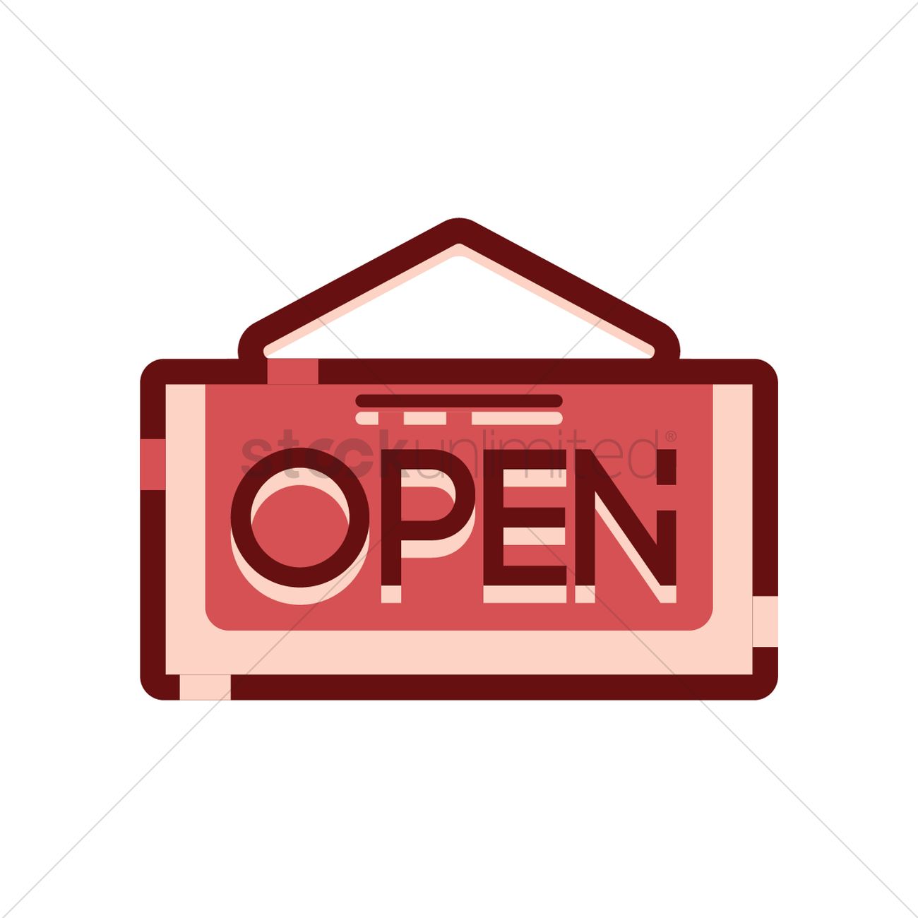 1300x1300 Open Sign Vector Image