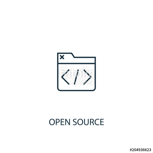 Open Source Icon Logo Element Illustration Stock Image 500x500 Open Source Icon Logo Element Illustration Stock Image