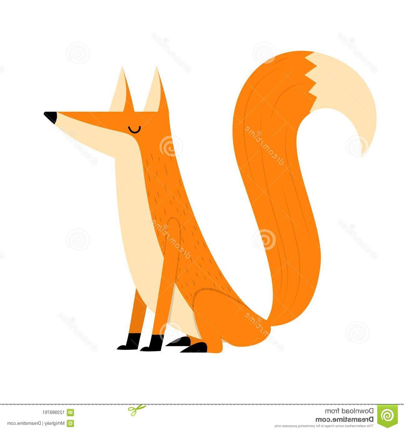 Top Sitting Fox Outline Vector Design Vector Images Design 1300x1390 Top Sitting Fox Outline Vector Design Vector Images Design