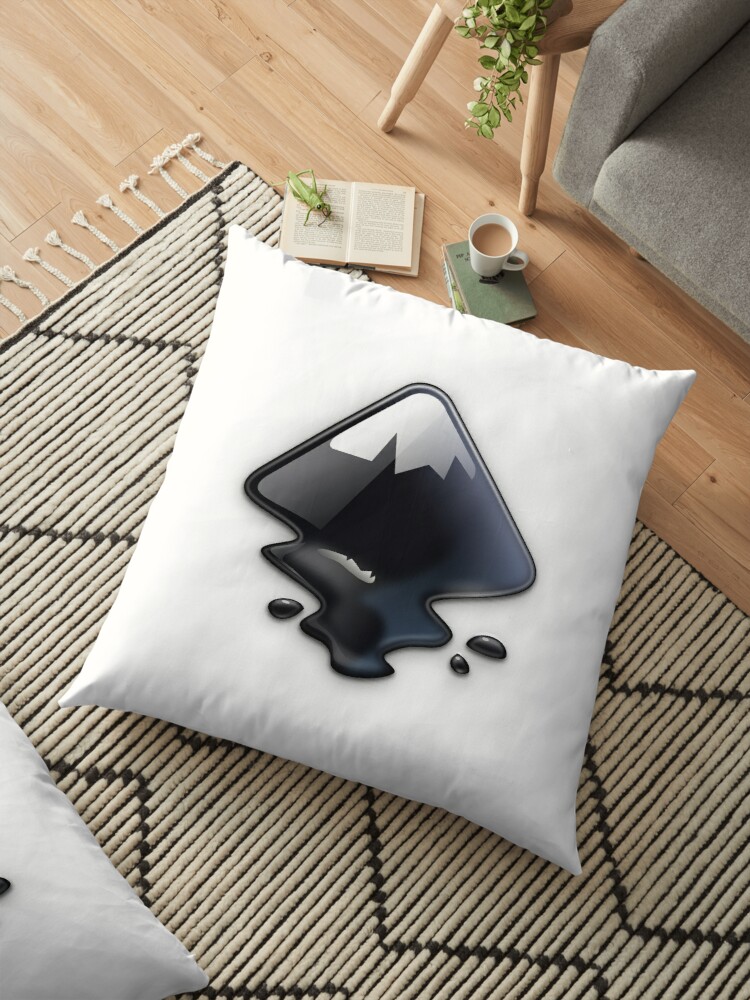 750x1000 Inkscape Vector Graphics Editor Logo Floor Pillow