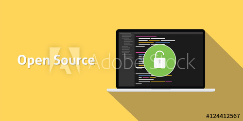 500x250 Open Source Code Program Technology Software Development