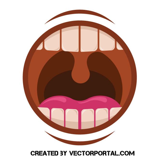 660x660 Open Mouth Vector Image