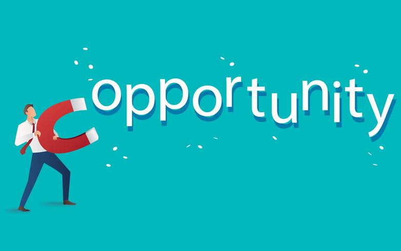 782x490 Business Concept Businessman Attracting Opportunity Text