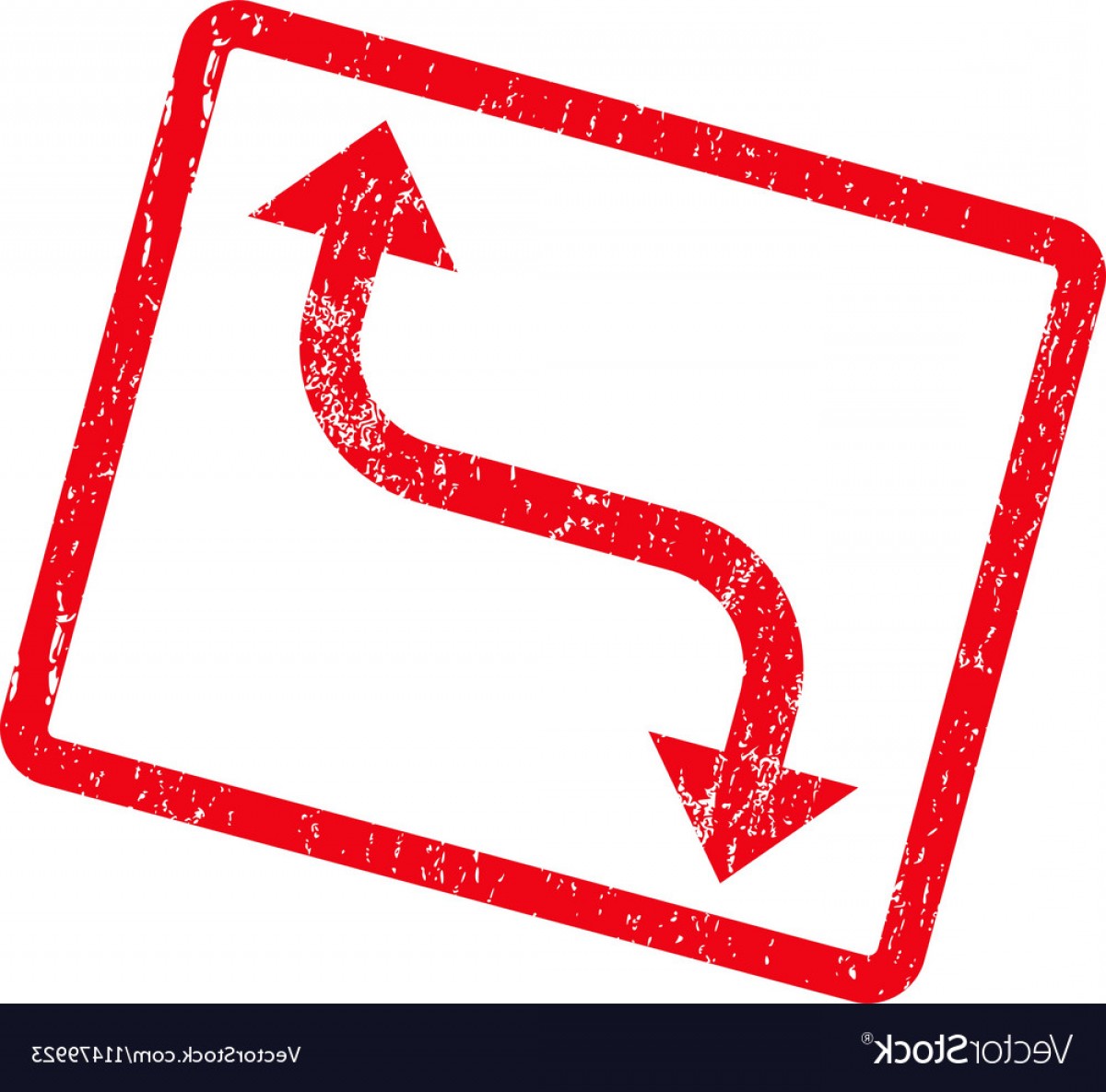 1200x1185 Opposite Curved Arrow Icon Rubber Stamp Vector Newwaysys