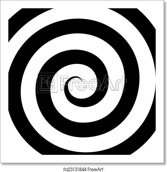 561x581 Free Art Print Of Hypnosis Spiral Pattern Optical Illusion