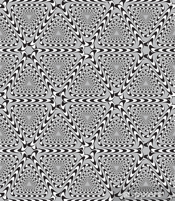 607x700 Optical Illusion, Vector Seamless Pattern Background, Triangles