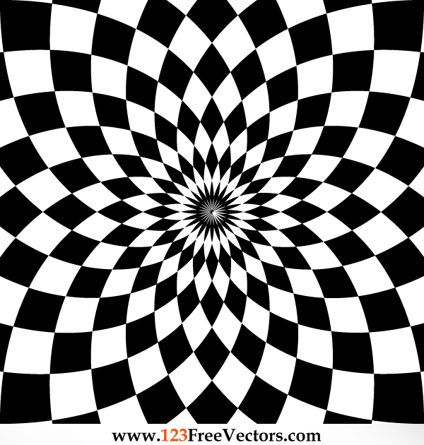 600x630 Optical Illusion Vector Clip Art