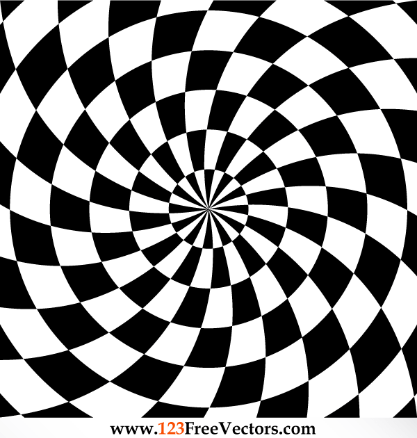 600x630 Optical Illusions Vector Geometric Design Free Vector Graphics