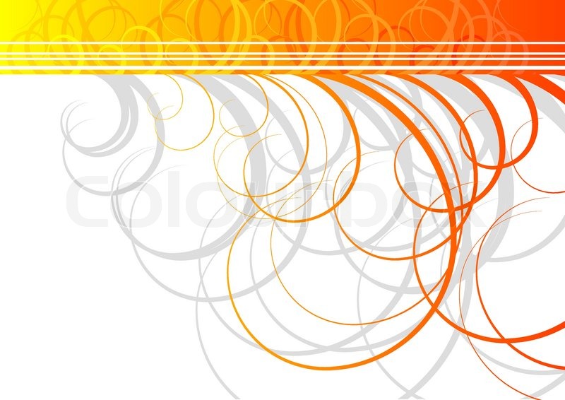 800x566 Swirl Vector Background In Orange Stock Vector Colourbox