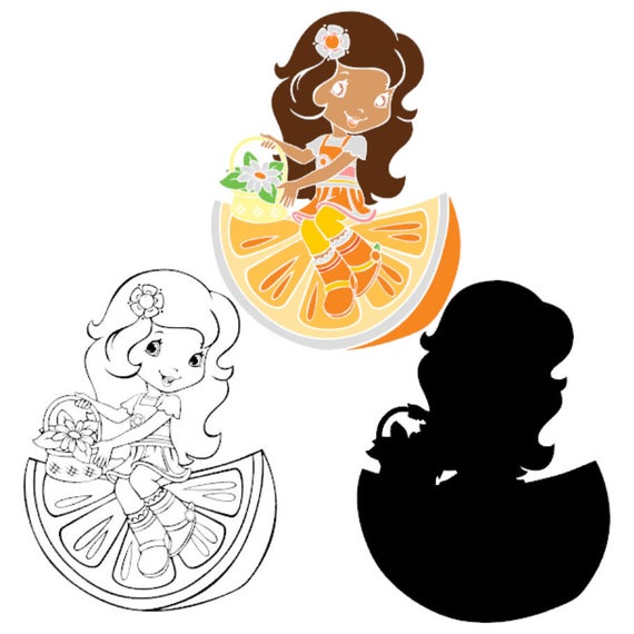 Orange Blossom Strawberry Shortcake Cricut Silhouette Etsy 570x570 Orange Blossom Strawberry Shortcake Cricut Silhouette Etsy