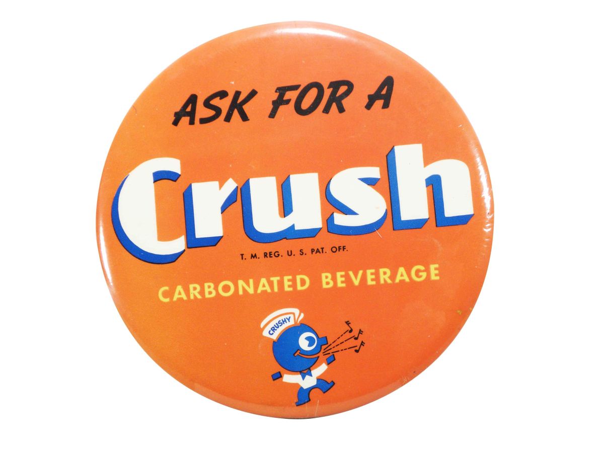 1200x900 Orange Crush Soda Celluloid Over Cardboard Button
