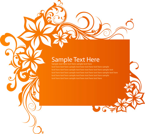 Free Download Of Vector Cool Orange Frame Swirl Flower Vector 500x462 Free Download Of Vector Cool Orange Frame Swirl Flower Vector