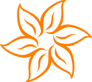 Orange Flower Clip Art 299x267 Orange Flower Clip Art