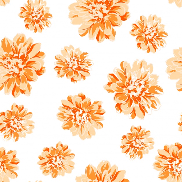 White Background With Orange Flowers Vector Premium Download 626x626 White Background With Orange Flowers Vector Premium Download