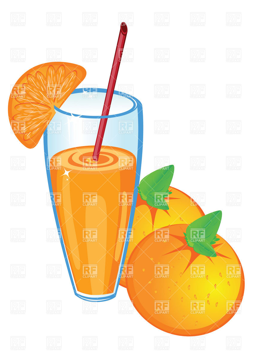 Glass Of Orange Juice And Fruit Vector Image Of Food And Beverages 848x1200 Glass Of Orange Juice And Fruit Vector Image Of Food And Beverages