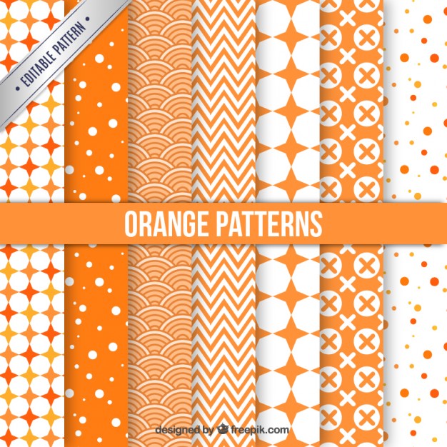 Orange Patterns Collection Vector Free Download 626x626 Orange Patterns Collection Vector Free Download