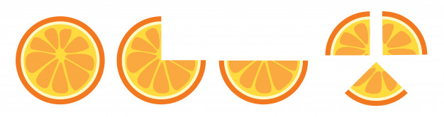 626x166 Orange Slice Clip Art Vector Vector Premium Download