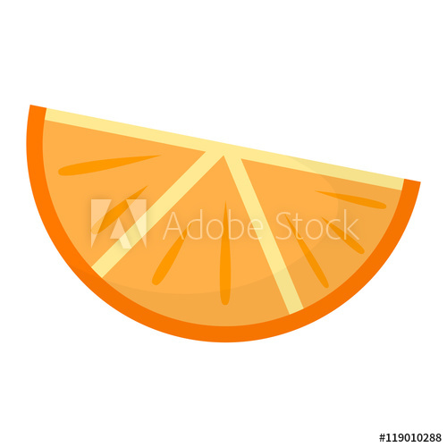 500x500 Orange Slice Vector