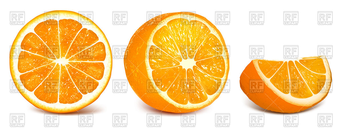 1200x455 Orange Slices On White Vector Image Of Food And Beverages Ivelly