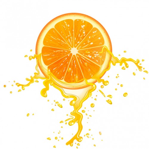 500x500 Orange Slice Juice Graphic Vector