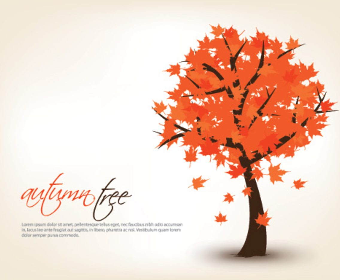Orange Tree Vector