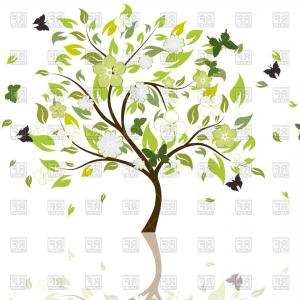 Photostock Vector Flower Tree Isolated On White Background 300x300 Photostock Vector Flower Tree Isolated On White Background