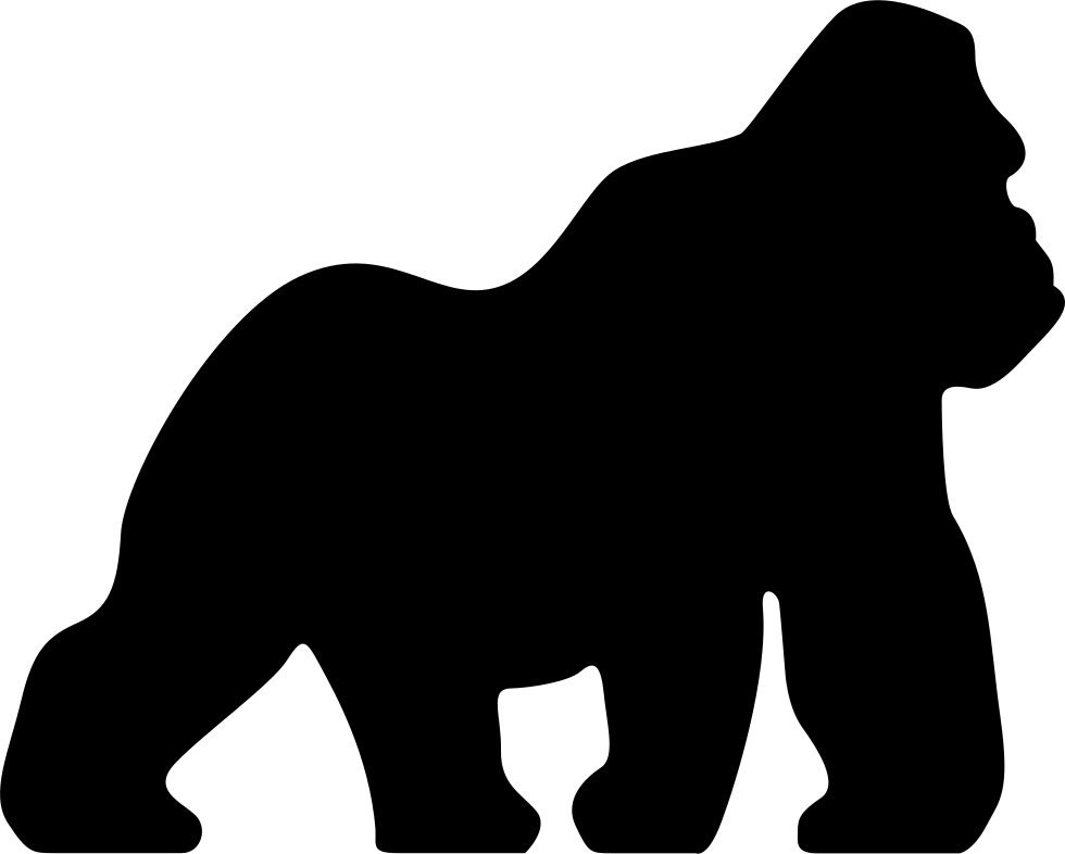 Orangutan Silhouette Vector