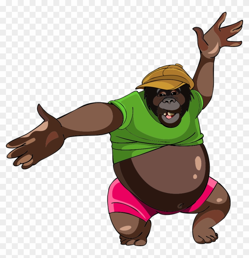 840x870 Gorilla Cartoon