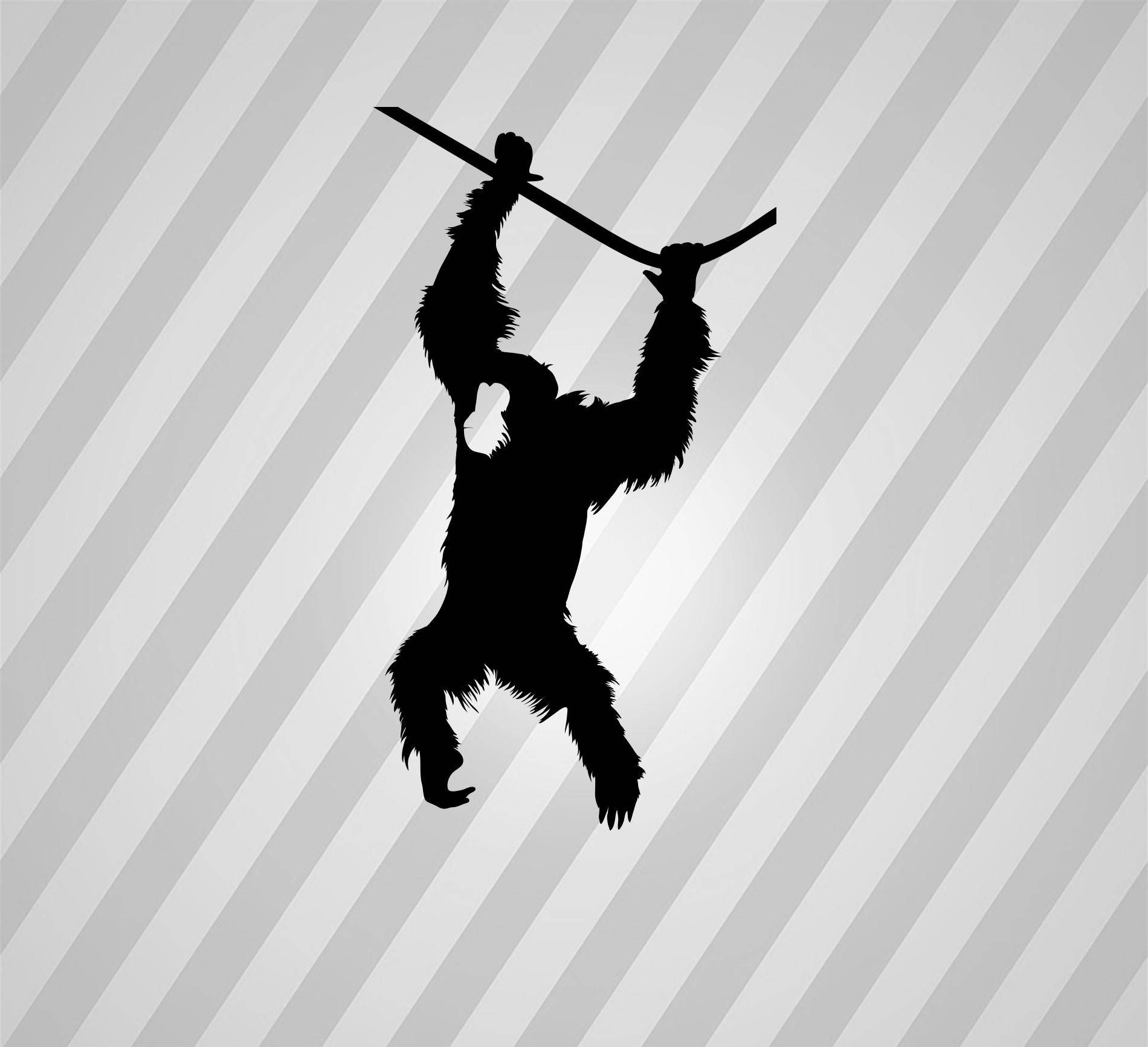  Orangutan Silhouette  Vector at Vectorified com 