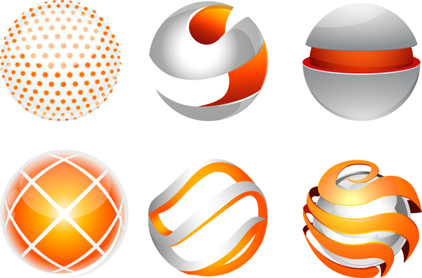600x395 Abstract Globe Orb Collection Free Vector In Adobe Illustrator