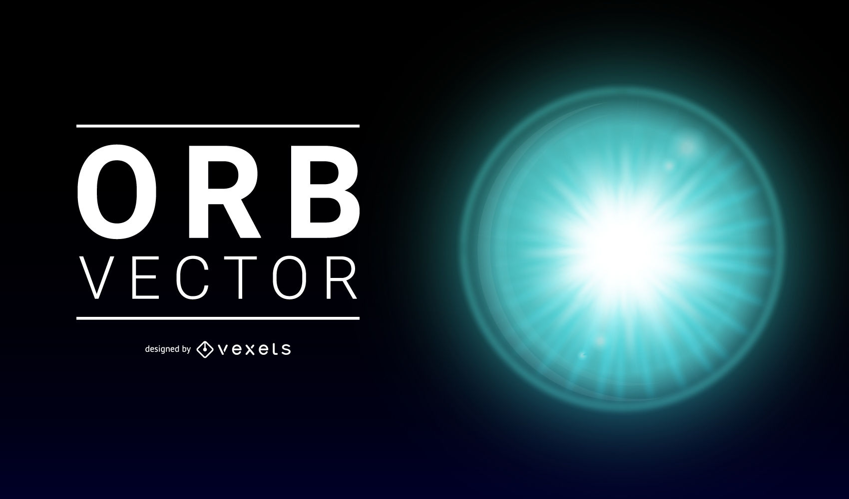 1700x1000 Flare Orb Vector Design