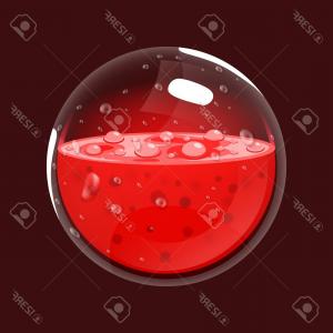 300x300 Photostock Vector Sphere Of Blood Game Icon Of Magic Orb Interface