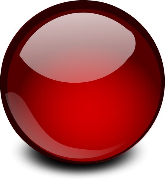 553x600 Red Glossy Orb Free Vector In Open Office Drawing