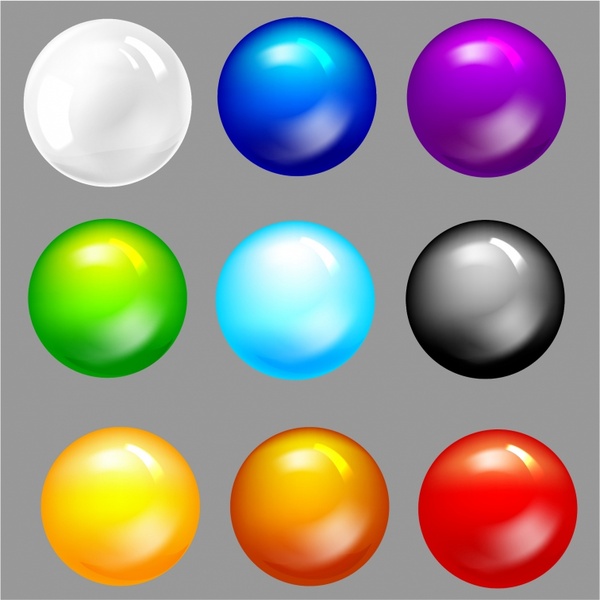 600x600 Vector Glass Orb Buttons Free Vector In Adobe Illustrator