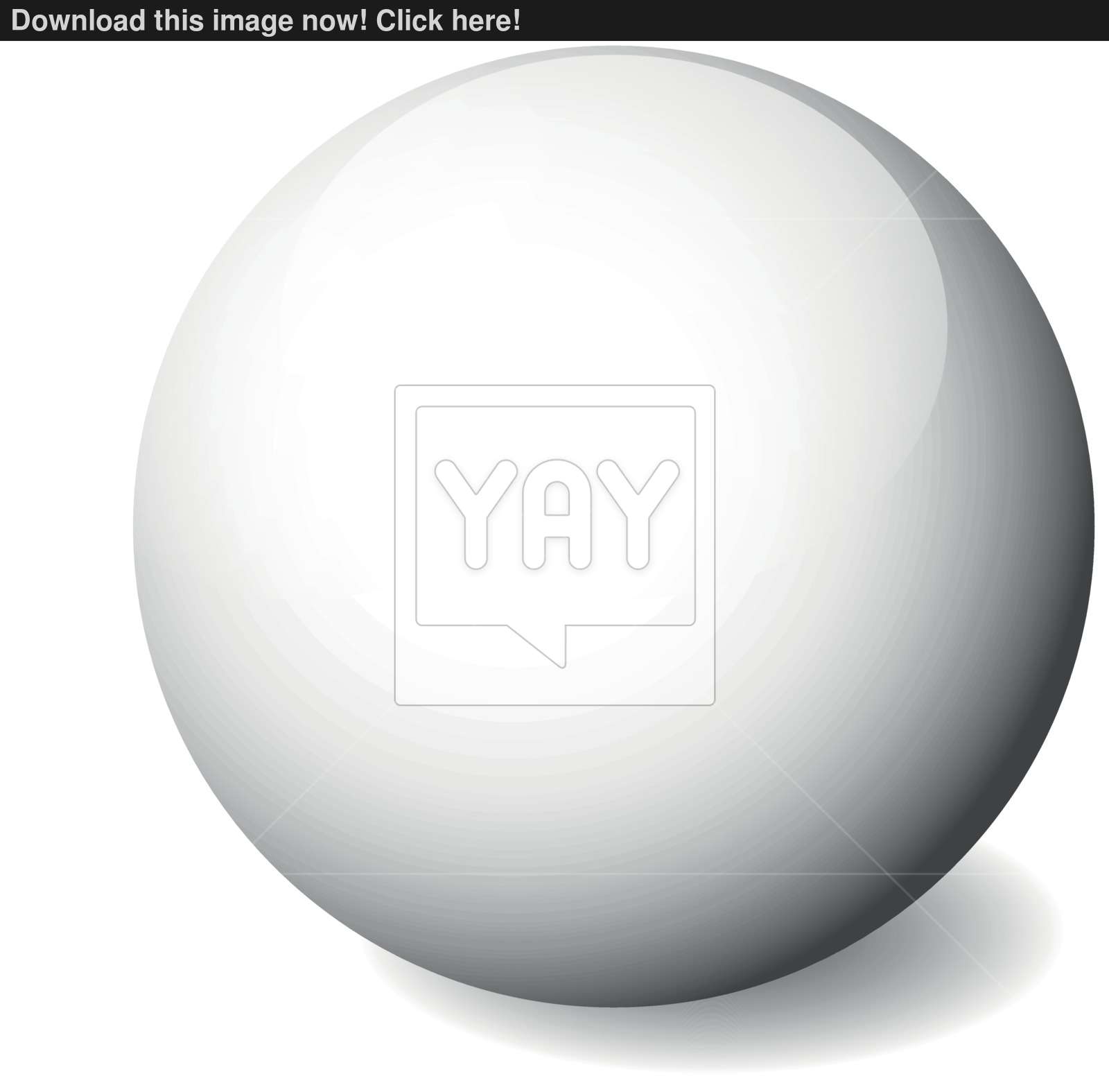 1600x1575 White Glossy Sphere, Ball Or Orb Vector Object With Dropped