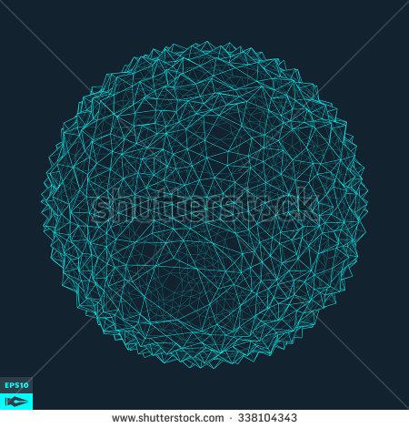 450x470 Wireframe Orb Vector Free