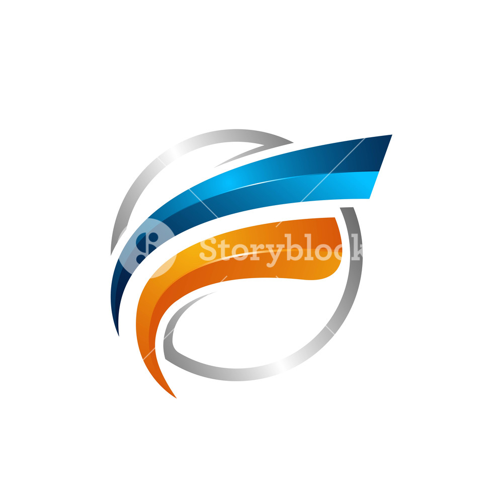 1000x1000 Circle Swoosh Orbit Vector And Satellite Cosmos Logo Planet Best