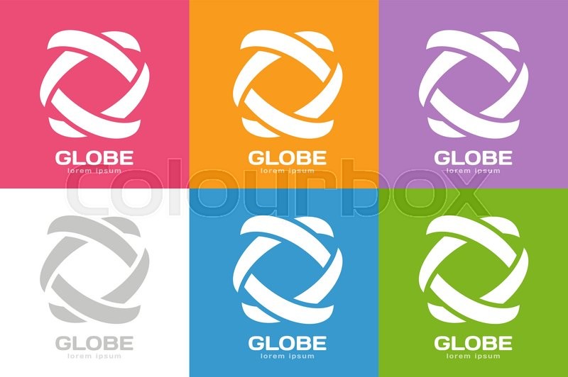 800x532 Technology Orbit Web Rings Logo Stock Vector Colourbox