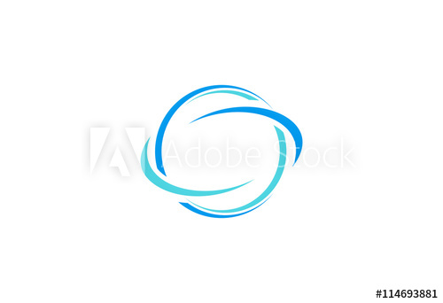 500x342 Round Abstract Globe Orbit Logo