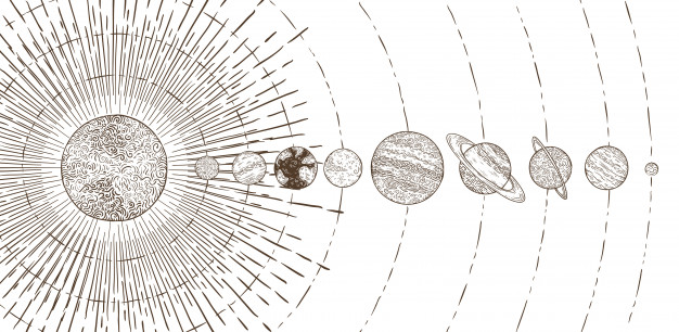 626x306 Orbital Planets System Vector Premium Download