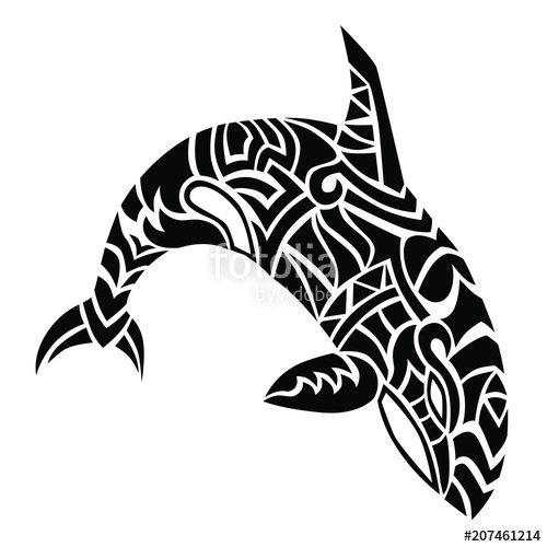 Orca Whale Tribal Design Stock Image And Royalty Free Vector 500x500 Orca Whale Tribal Design Stock Image And Royalty Free Vector